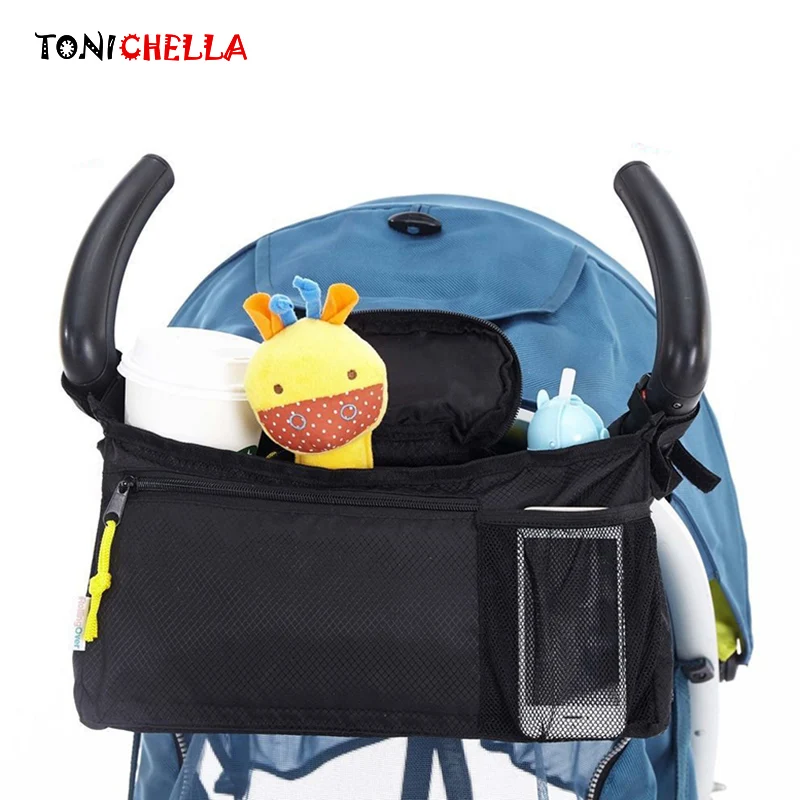 Baby Stroller Hanging Bags Pram Pushchair Thermal Bottles Holder Drink