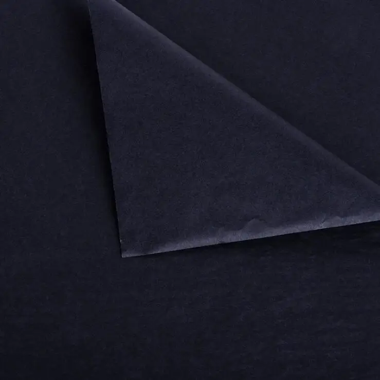 50 шт DIY Материал 75*50 см папиросная бумага Цветочная оберточная бумага для украшения дома праздничные вечерние упаковочные бумаги - Цвет: Черный