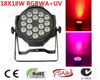 

18x18 w 6in1 rgbwa + uv led par luce DJ Par Lattine In lega di Alluminio dmx 512 luce dmx dj wash lighting stage light