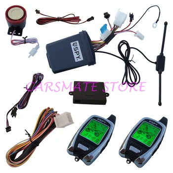 

SPY Motorcycle 2 Way Alarm System Motorbike Two Way Alarm with LED Indicator & Microwave Sensor for 12V Motorcycles Carsmate