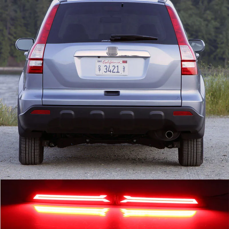 Beste Multifunctionele LED remlicht Stoplicht Mistachterlicht Mistlamp Voor Honda CRV CR V 2007 2008 2009 Accessoires