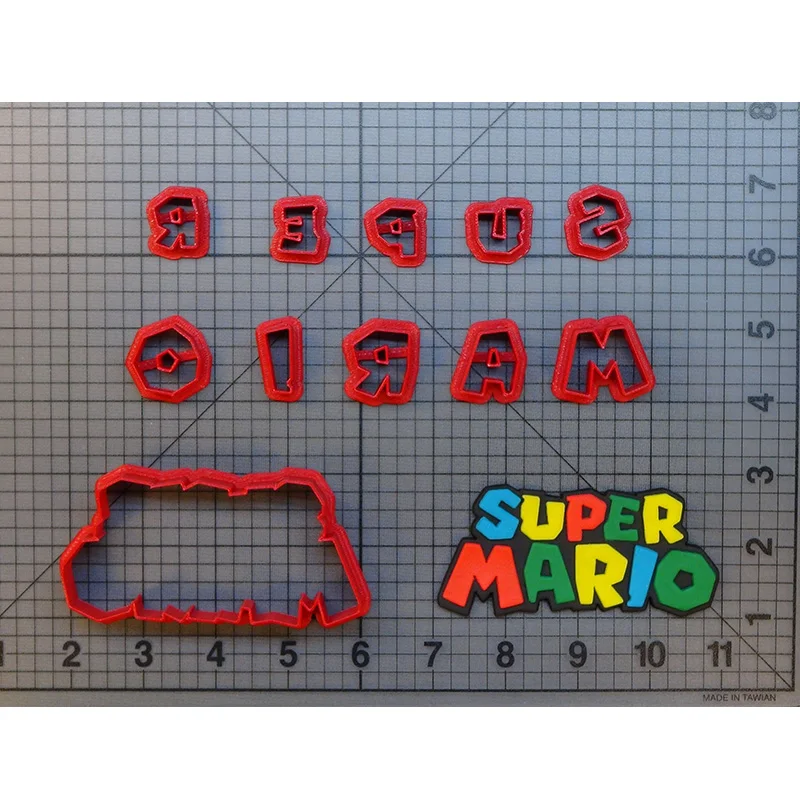 

Video Game Character Cookie Cutter Super Mario Cake Decorating Tool Custom 3D printed Biscuits Tool Cake Press Baking Mould