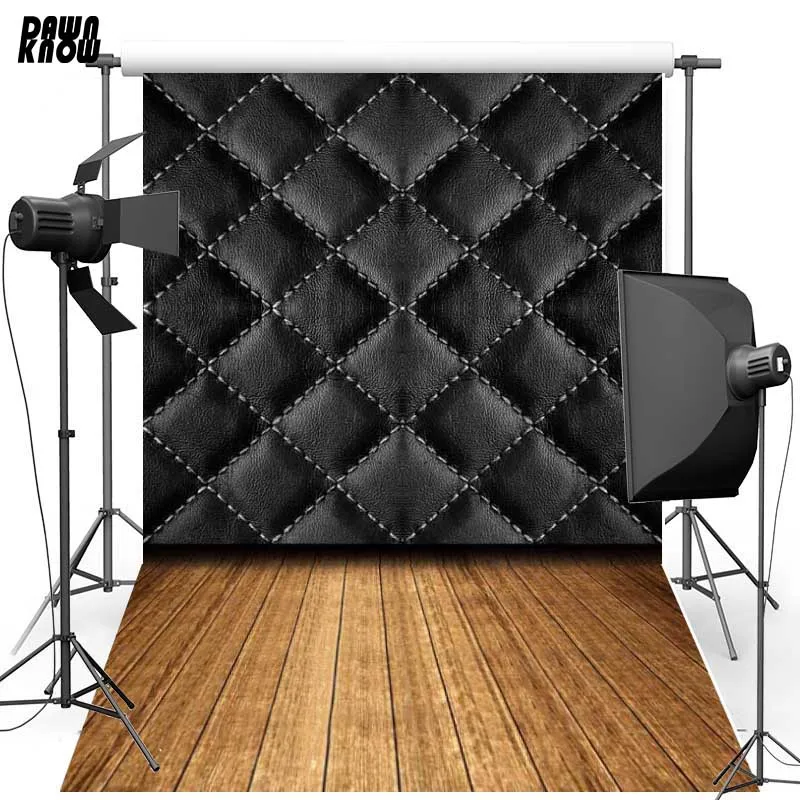 

DAWNKNOW Vinyl Photography Background New Fabric Polyester Backdrops Baroque bBed Headboard Tufted Floor For Photo Studio F-623