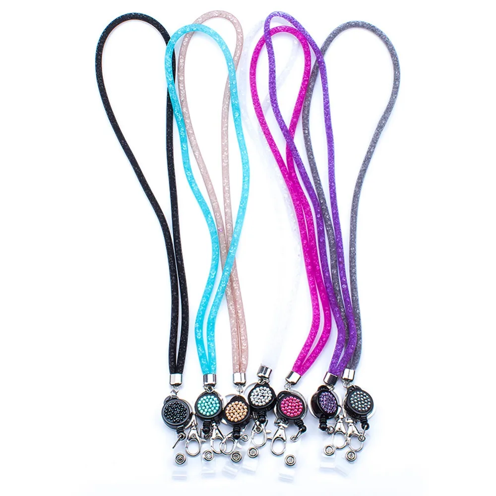 SAVORI 83.5cm Bling Crystal Rhinestones Neck Strap Lanyard with