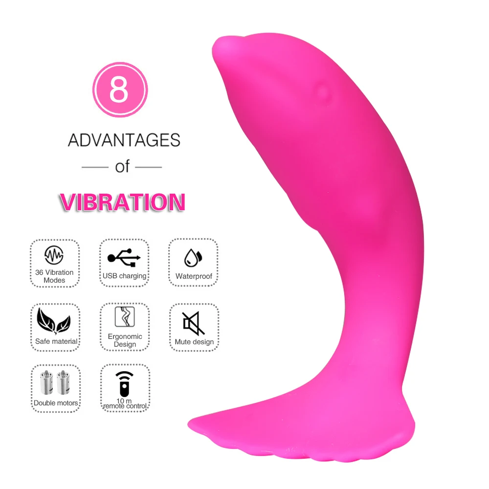 Wireless Vibrator Adult Toys For Women USB Rechargeable Dildo G Spot U Clitoris Stimulator Double Vibrators Sex Toy For Woman (1)