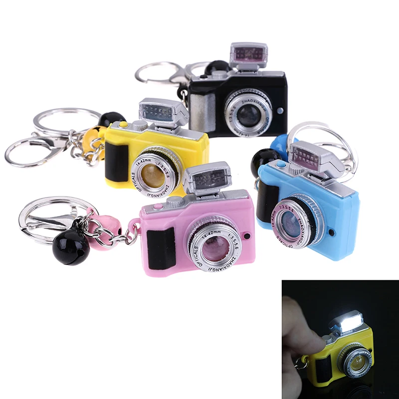 

Luminous Led Camera Flashing Toys for Kids Digital Camera Keychain Sound Flash light Pendant Bag Accessories Children Toy