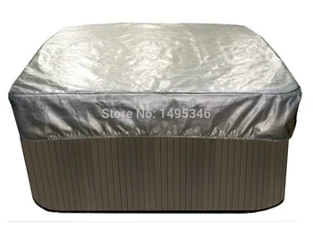 

spa bag for keeping warm in winter, size 213cmx213cnx90cm, hot tub bag and spa sun shield can be customzed any shape and size