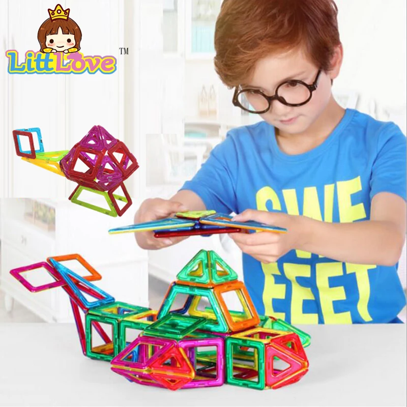 47 шт. Детский конструктор из магнитных блоков|enlighten toys|plastic bricksbricks technic |