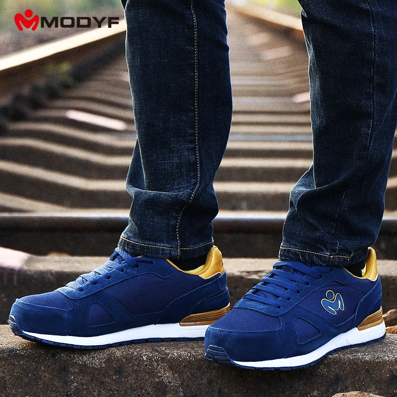 Modyf/Мужская модная защитная обувь со стальным носком; черные рабочие ботинки; Рабочая обувь