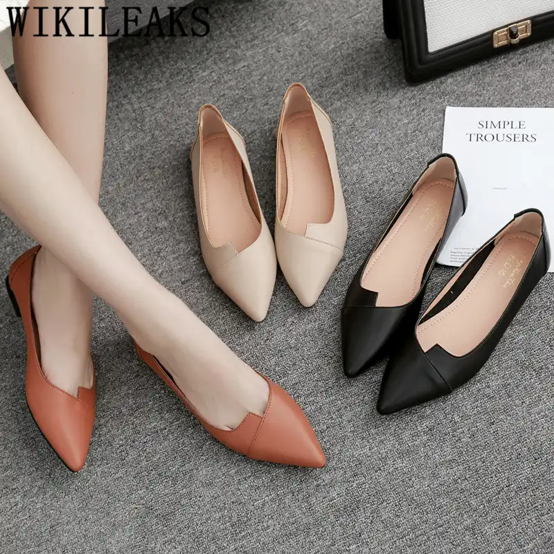 comfortable pointed toe flats