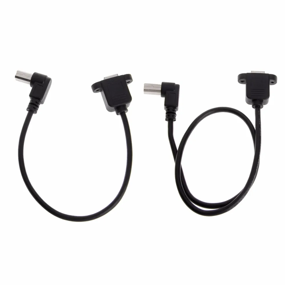 

USB 2.0 Elbow B Male to Female Cable USB Type B Wire Socket Printer Panel Cable