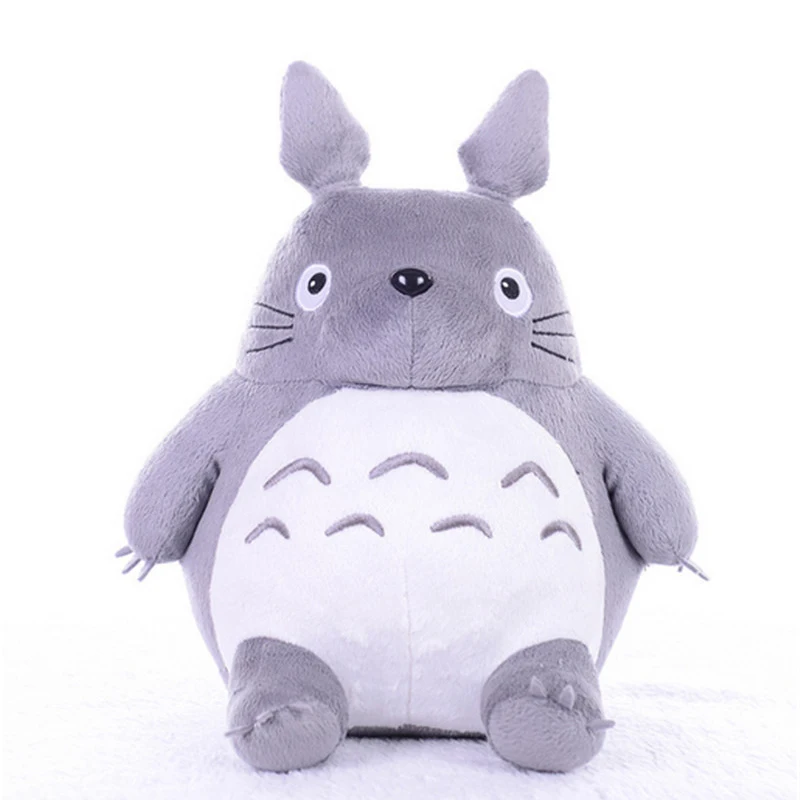 Fancytrader New Pop Cute Giant Totoro Plush Toy Hobbies Rare Cartoon Stuffed Cat Totoro Grey Anime