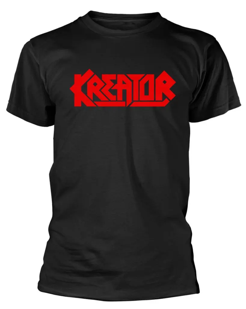 Футболка Kreator 'Red Logo'-новая и официальная! Летняя мужская модная футболка