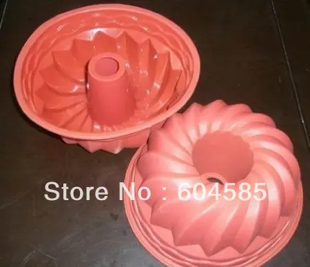 

9 Inch Cup Fluted Tube Pans Silicone Cake Mold Baking molds