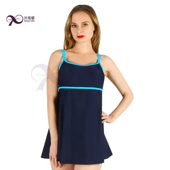 

Plus size Swimwear Women May Large Size One piece Swimsuit Dress Female Bathing Suit 2018 Swim Skirt One-piece Bather Beach Wear