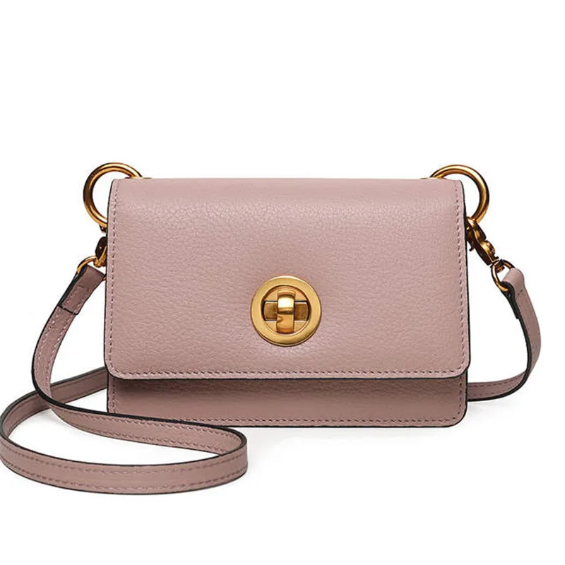 

2019 new leather soft women bag, European and American fashion bag, tofu Baotou layer, cowhide Single Shoulder Satchel