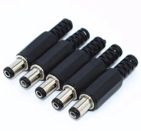 

10Pcs DC Plug Male Electrical Socket Outlet DC-022 DC-005 DC-022B DC Outlet 5.5X2.1MM 5.5*2.1