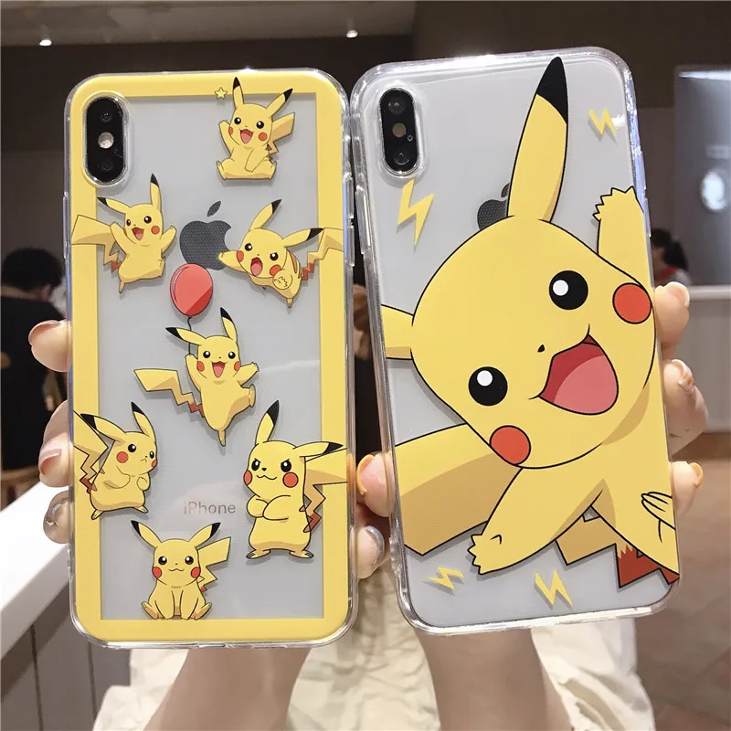 

Pikachue Stitch Pink Panther Frog Soft TPU Clear Case for iPhone 11 Pro Max X XS XR 6 6S 7 8 Plus
