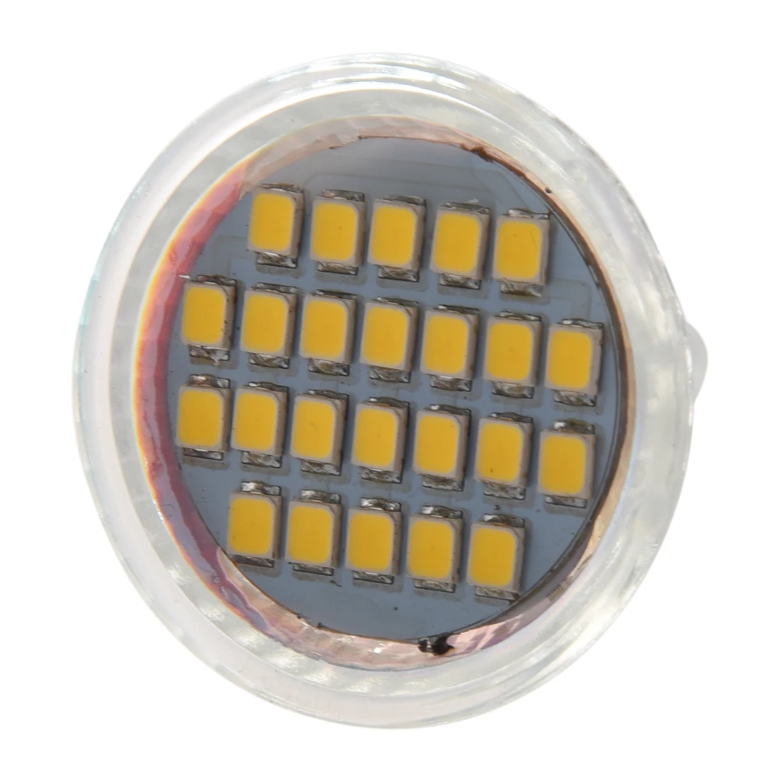 10 шт. MR11 GU4 теплый белый 3528 SMD 24 светодиодный домашний Точечный светильник лампа 1