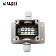 63*58*45 мм 1 вход 1 выход с ухом водонепроницаемый распределительная коробка Клеммная распределительная коробка через линию пластиковая коробка