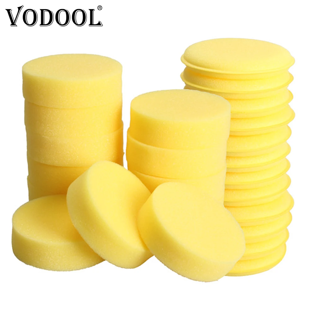 VODOOL 12Pcs/Lot Car Wax Sponge Applicator Pad Auto Wash Cleaning Paint