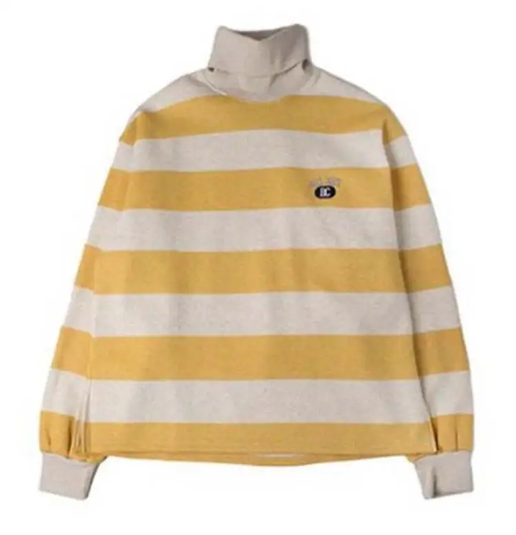 

kpop JUNGKOOK JIN SUGA JIMIN V Hoodies Harajuku Striped Turtleneck Kawaii Sweatshirt BF style Pullover harajuku streetwear