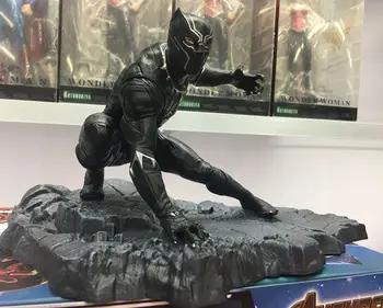 

Huong Movie Figure Avengers 15cm Super hero Black Panther Scenario Edition PVC Figure Collectible Model Toy Gift