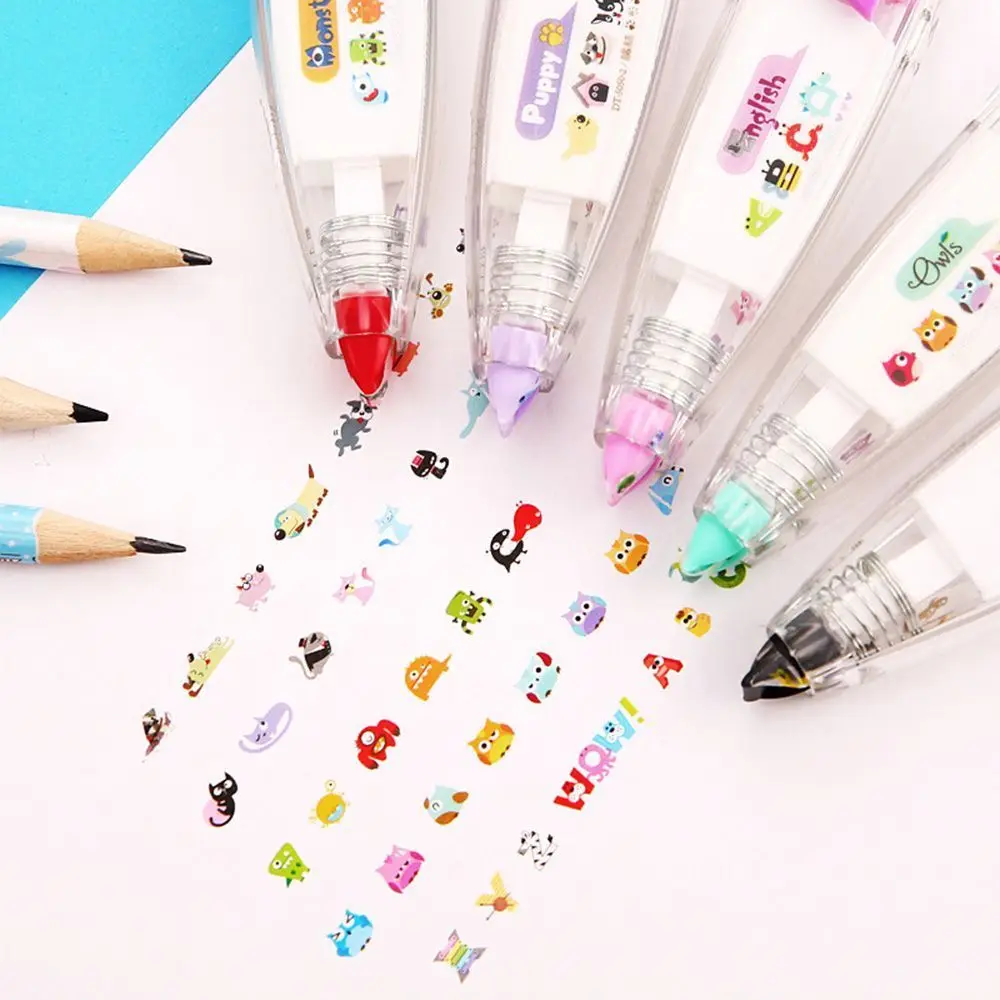 

1pcs DIY Cute Cartoon Kawaii Colorful Correction Tape School Supplies Material For Kids Gift Korean Stationery