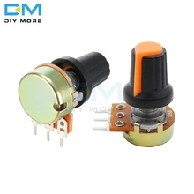 5 шт. Diymore WH148 AG2 A-2 с Кепки линейный подшипник с коническим поворотный потенциометр 1 K, 2K труба из углеродистого волокна 3K 5K B10K 20K 30K 50K 100K 200K 300K 500K 1M Ом