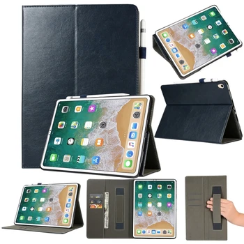 

HAWEEL Top-grain Leather Protective Case for iPad Pro 11 inch (2018), with Holder & Card Slots & Wallet