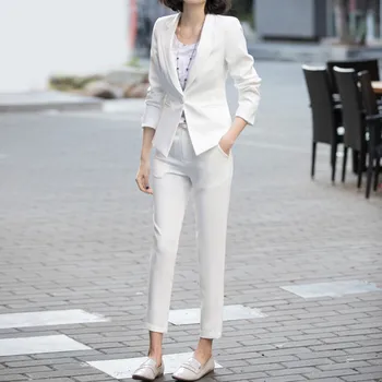 

Customized new hot women's women's slim fashion suit two-piece (jacket + pants) women's business formal suit