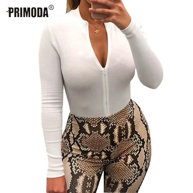 النساء داخلية Bodycon الجسم اللياقة البدنية سستة بذلة حزب نادي السروال القصير فام مثير ارتداءها سيدة الأزياء الياقة المدورة القطن الصلبة