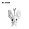 Funmor-anneaux pour femmes, bijoux de Piercing, en forme de lapin, Nombril, ventre, bijoux, Kawaii, été ► Photo 1/6