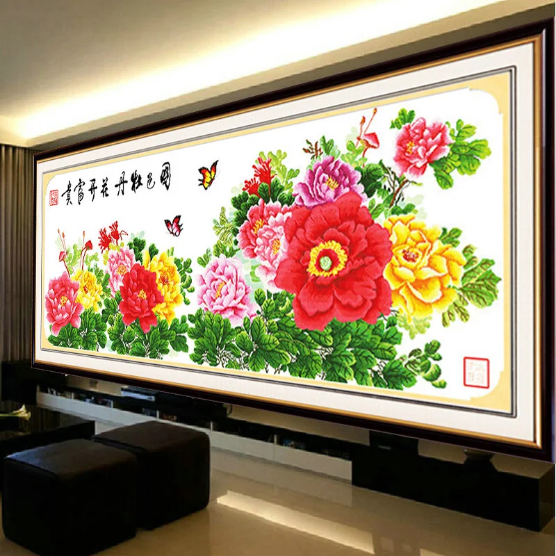 

Printed Cross-Stitching kit Embroidery painting Counted Cross Stitch flower Home decoration wall painting Needlework gift