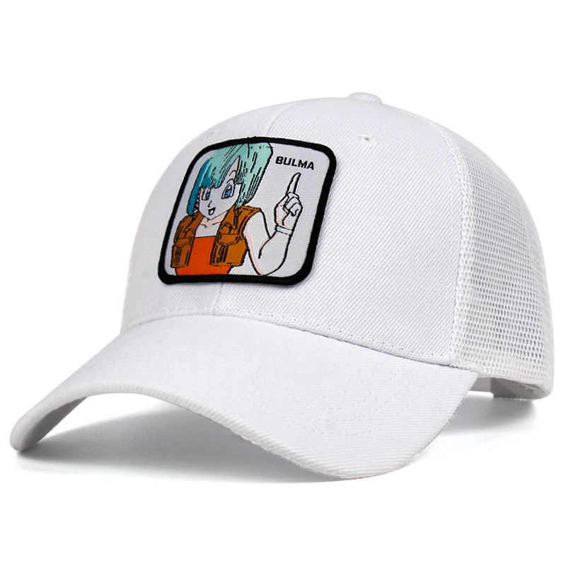 BULMA сетчатая шапка Dragon Ball Z Snapback Гоку хлопок бейсбол кепки для мужчин женщин хип хоп дальнобойщик папа шляпа лето дропшиппинг