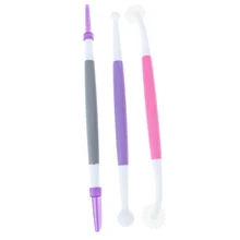 3 шт. цветок Скульптура группы формировании моделирование торт резные группа помадка торт Сахар выпечки DIY Инструменты формы