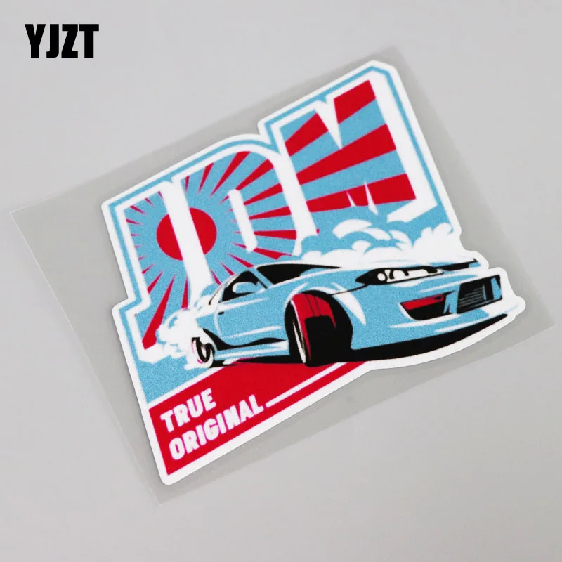 YJZT 11 4 см * 8 7 мультфильм Мода Вождение автомобиля ПВХ Наклейка на окно украшение