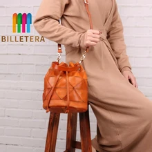 BILLETERA женские сумки из натуральной кожи Женская Ретро сумка-мешок, сумка через плечо сумки для женская сумка Feminina Sac основной