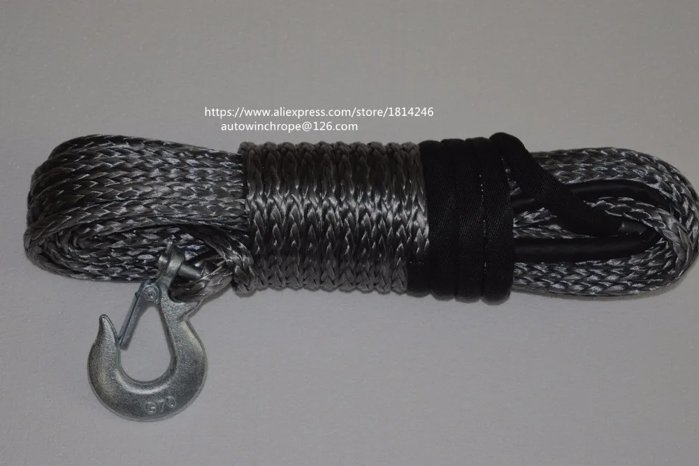 Grey10mm*30m Synthetic Rope,Boat Winch Cable,Kevlar Rope,Spectra Rope