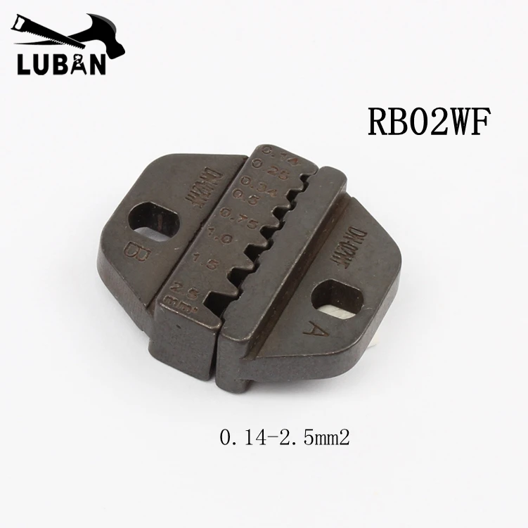 

MINI EUROP STYLE crimping tool crimping plier die sets for RB series 0.14-2.5mm2 RB02WF plier module jaws