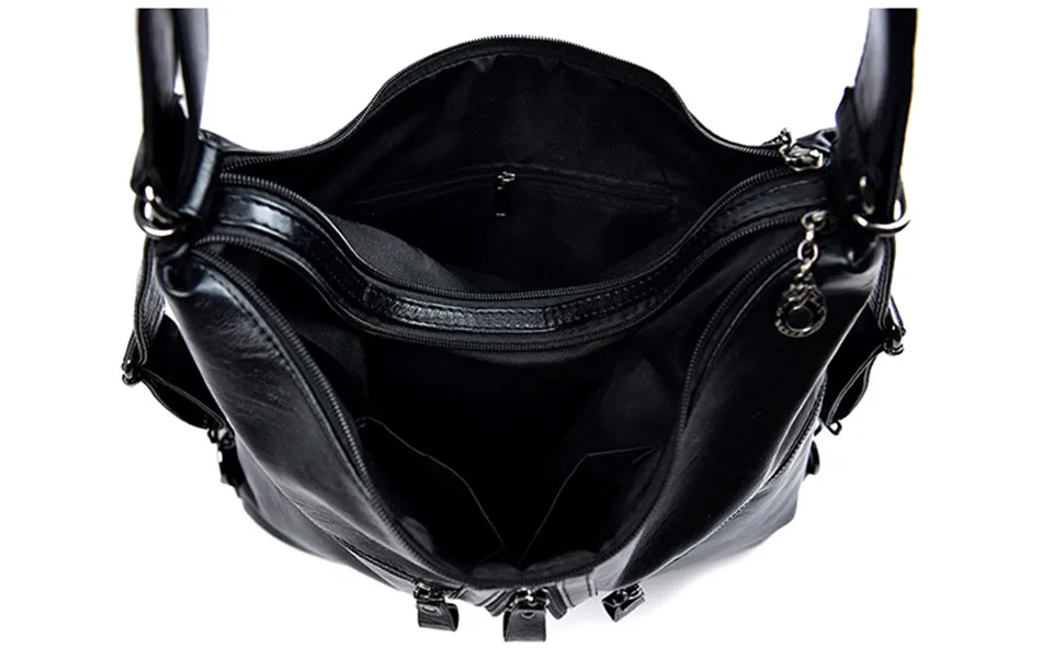 couro macio hobos bolsas femininas moda sacos