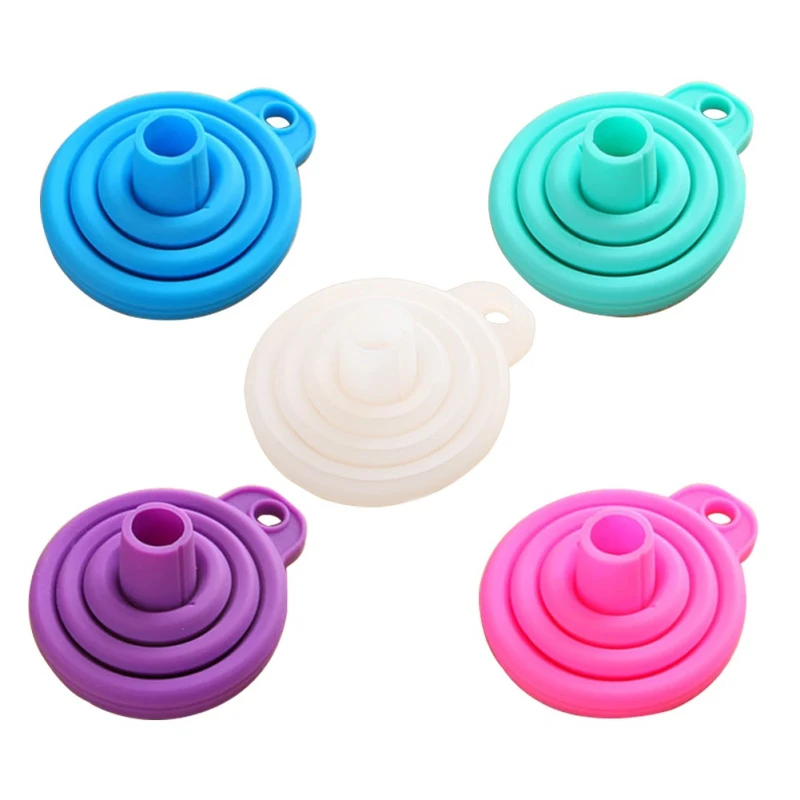 

Folding Long-Neck Funnel Silicone Telescopic Funnel Household Liquid Dispensing Oil Case Kitchen Gadgets