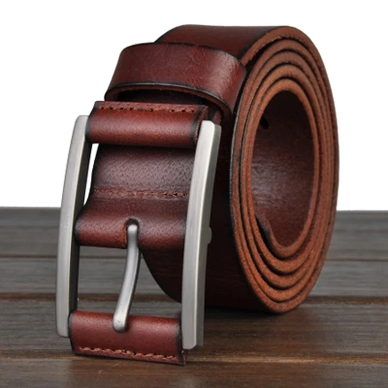 2016 New Fashion Vintage Genuine Leather Cinturon Cuero Hombre-in Belts ...