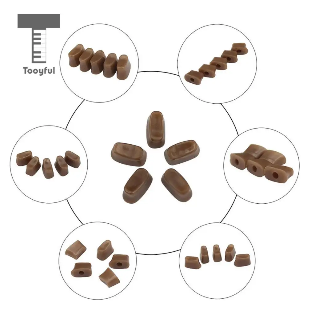 5 Pieces Flute Trill Key Bumper Cork Flute Woodwind Parts Accessories Small