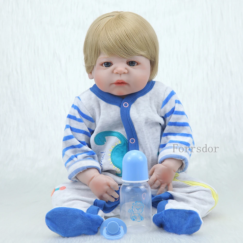 55 см полный Силиконовый Reborn Baby Doll мальчик игрушки 22 дюйма NPK реалистичные детские куклы мягкие виниловые модные куклы Bebe Reborn Детские игрушки