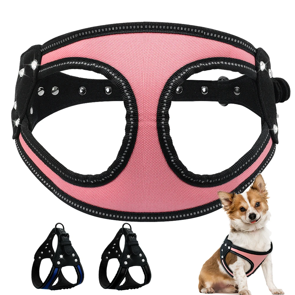 Breathable Dog Harness Nylon Puppy Dogs Vest Harnesses For Small Medium