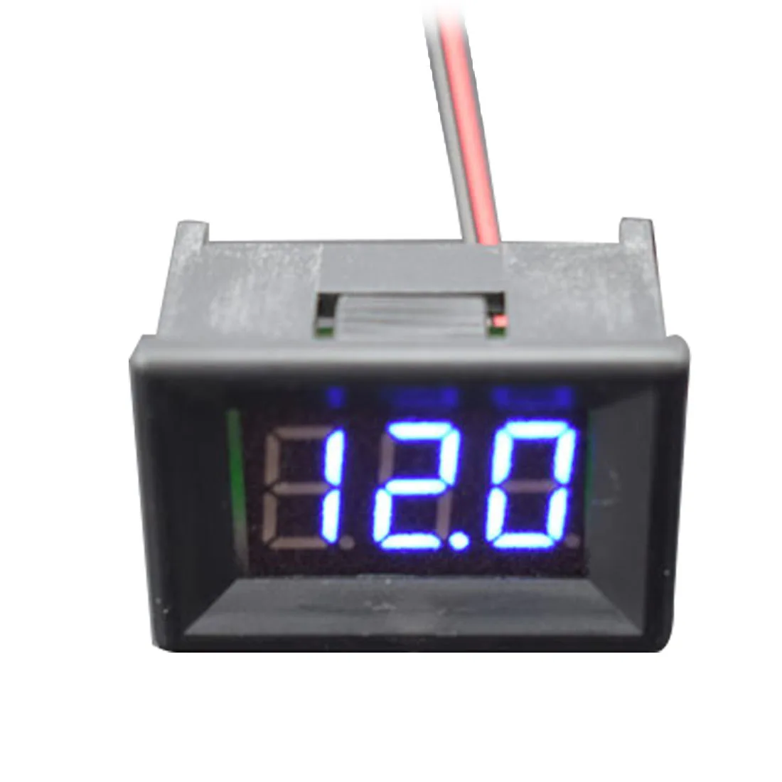 

0.36 inch Digital Voltmeter Two Wires LED Display Blue DC 4.50V-30.0V Digital Panel Voltage Meter Voltage Detector Monitor