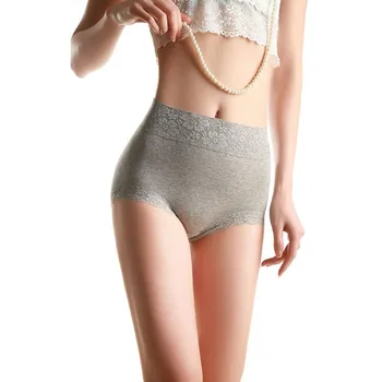 

Plus Size 2pairs/Lot Women Panties Cotton Ladies' Panties High Waist Women Underwear Briefs Lace Solid Women's Panties Thongs