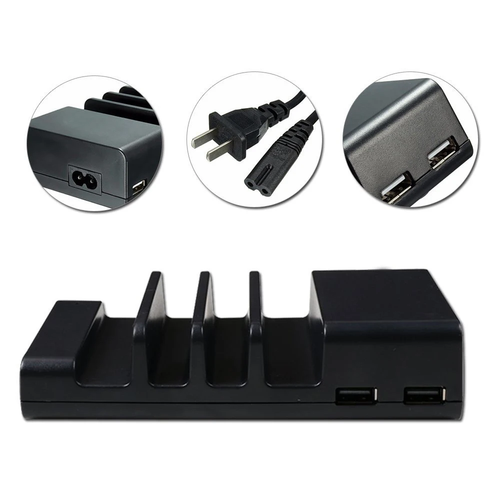 CHOETECH 4 ميناء USB شاحن لسطح المكتب العالمي محطة لشحن الهاتف المحمول قفص الاتهام لعدة أجهزة الهاتف الذكي أقراص CHOETECH 4 ميناء USB شاحن لسطح المكتب العالمي محطة لشحن الهاتف المحمول قفص الاتهام لعدة أجهزة الهاتف الذكي أقراص