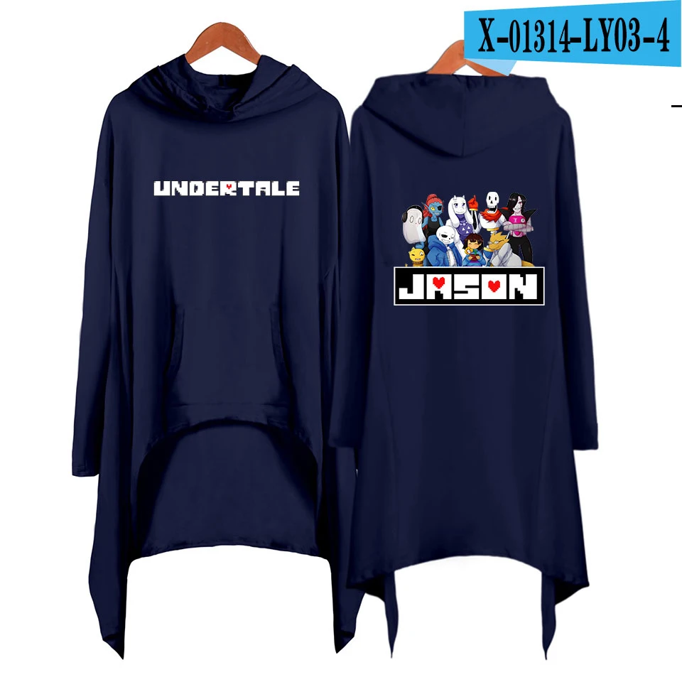 Undertale Kpop хипстер женские осенние хип хоп повседневные Модные толстовки уличная одежда с длинным рукавом платья - Цвет: Фуксия